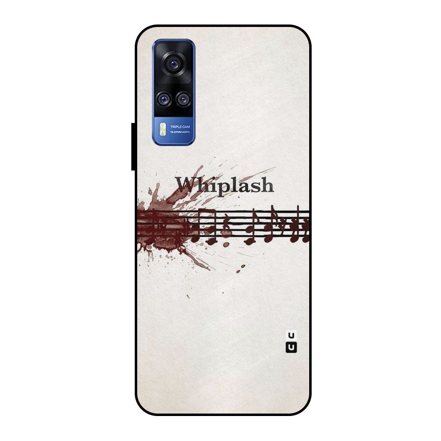 Music Notes Splash Metal Back Case for Vivo Y51