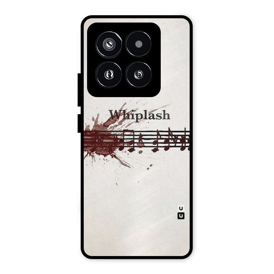 Music Notes Splash Metal Back Case for Xiaomi 14 Pro