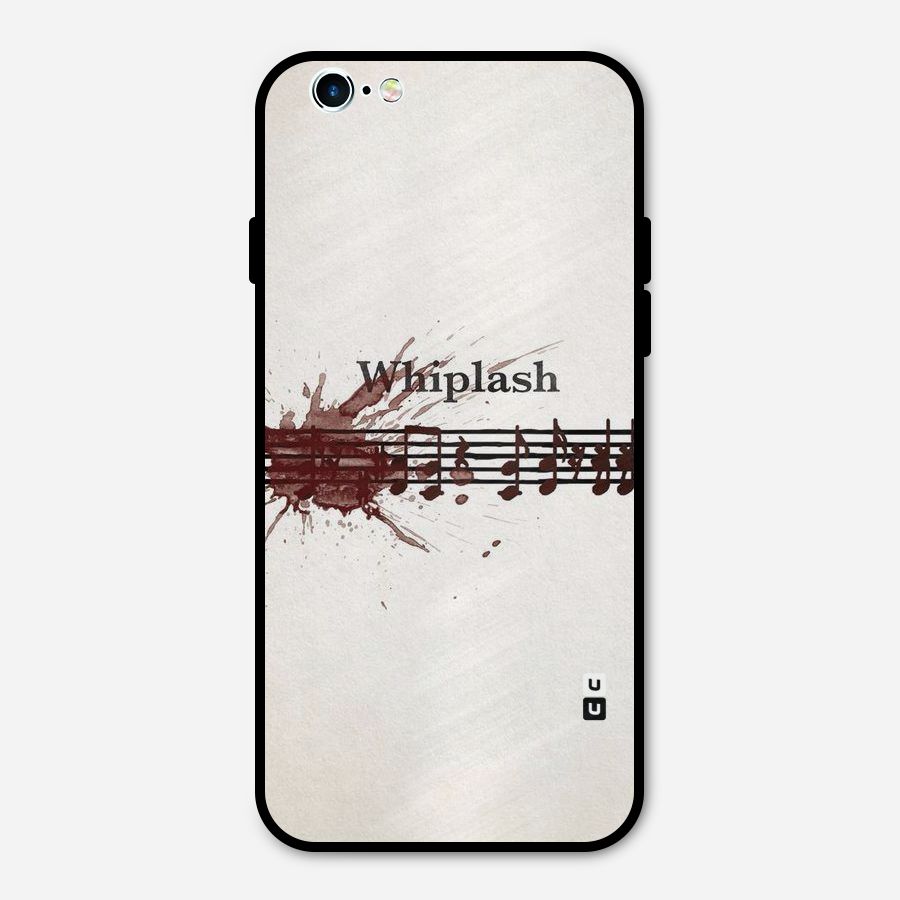 Music Notes Splash Metal Back Case for iPhone 6 6s