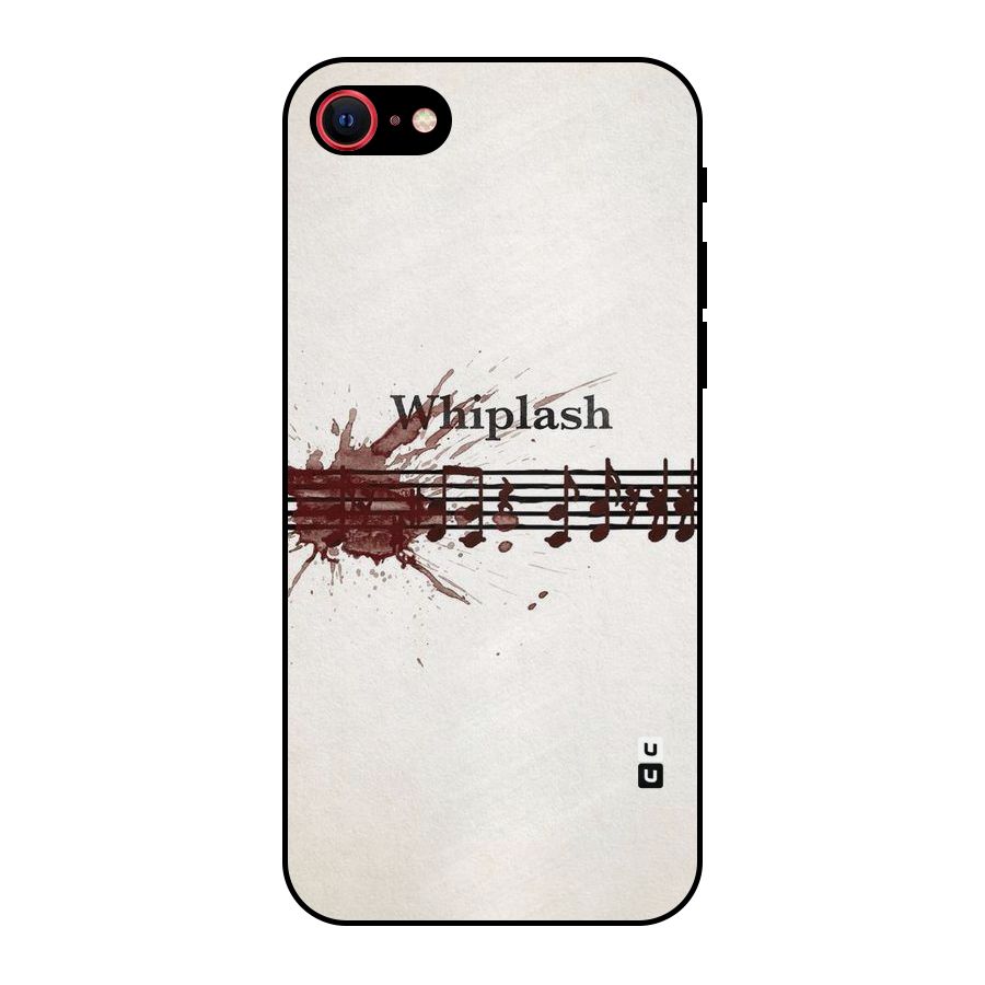 Music Notes Splash Metal Back Case for iPhone 8