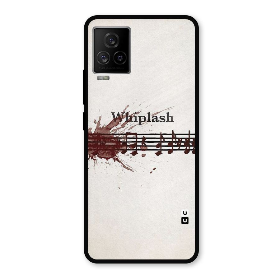 Music Notes Splash Metal Back Case for iQOO 7 Legend 5G