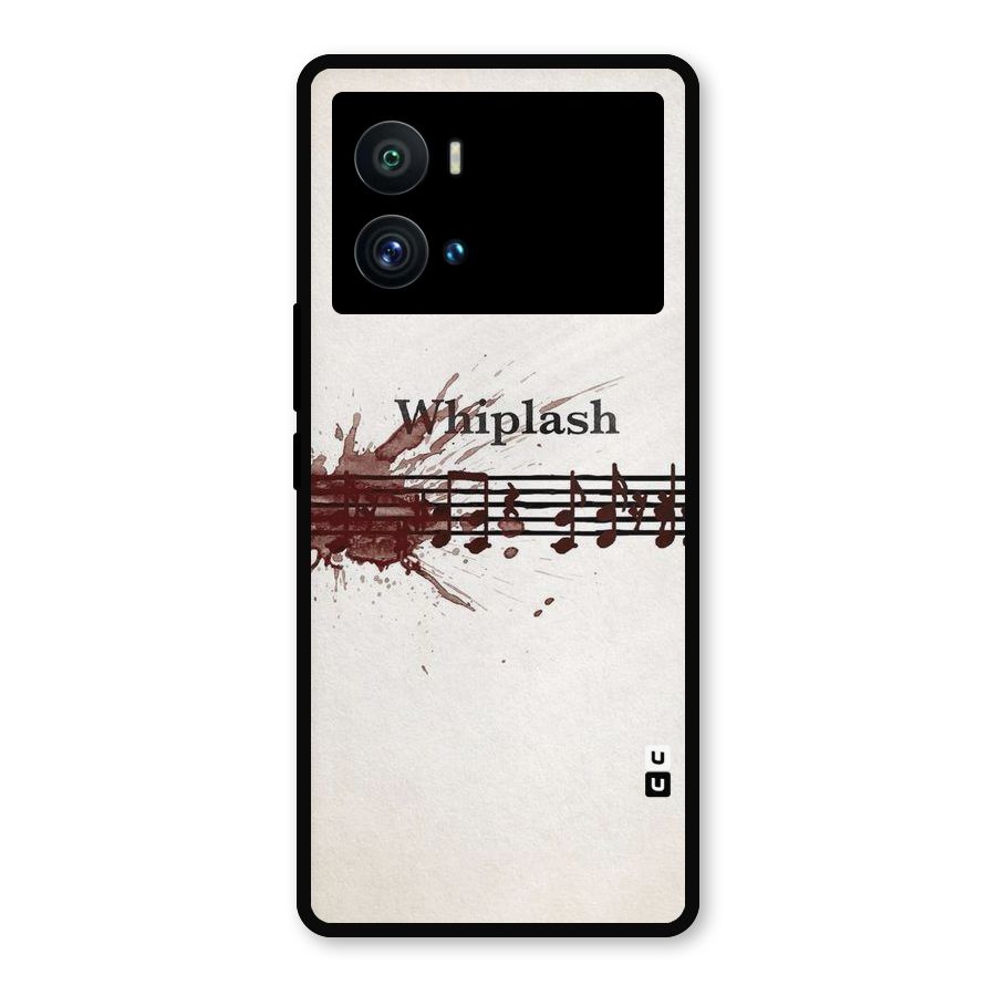 Music Notes Splash Metal Back Case for iQOO 9 Pro