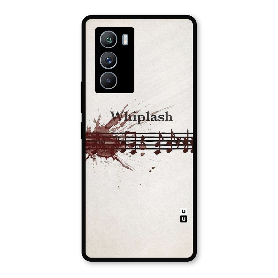 Music Notes Splash Metal Back Case for iQOO 9 SE