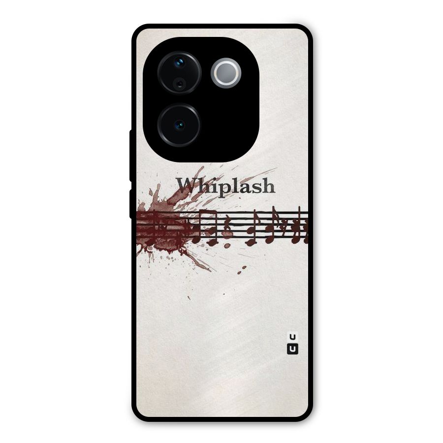 Music Notes Splash Metal Back Case for iQOO Z9s Pro
