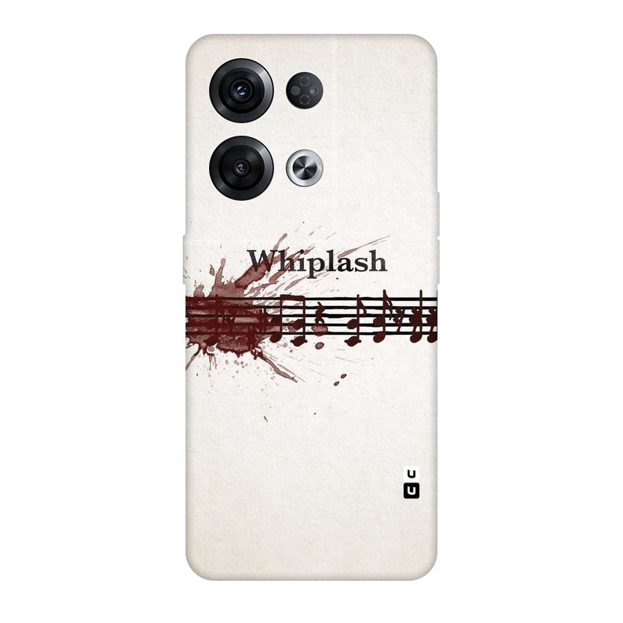 Music Notes Splash Original Polycarbonate Back Case for Oppo Reno8 Pro 5G