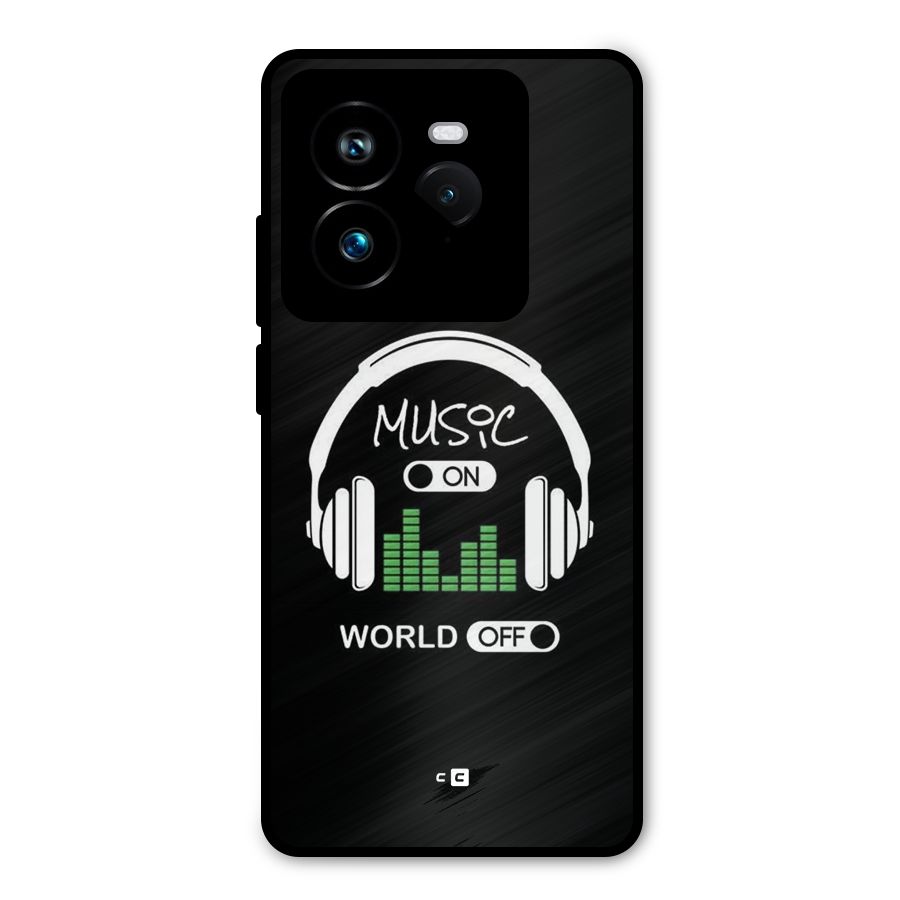Music On World Off Metal Back Case for Realme GT 7 Pro