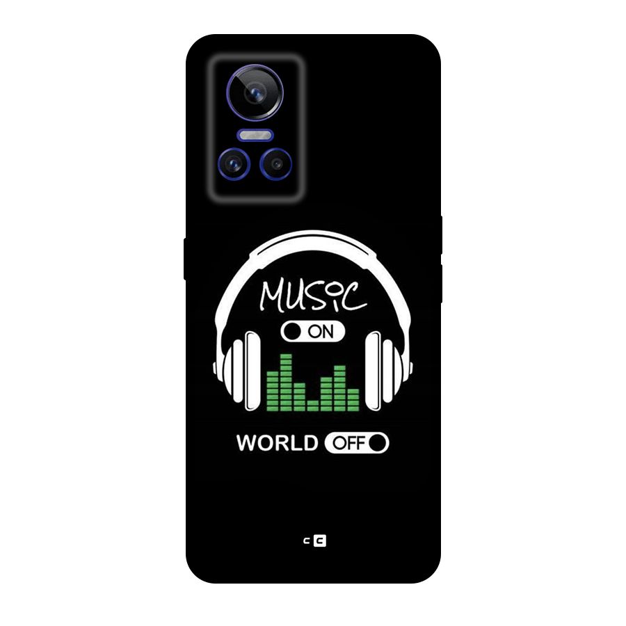Music On World Off Original Polycarbonate Back Case for Realme GT Neo 3