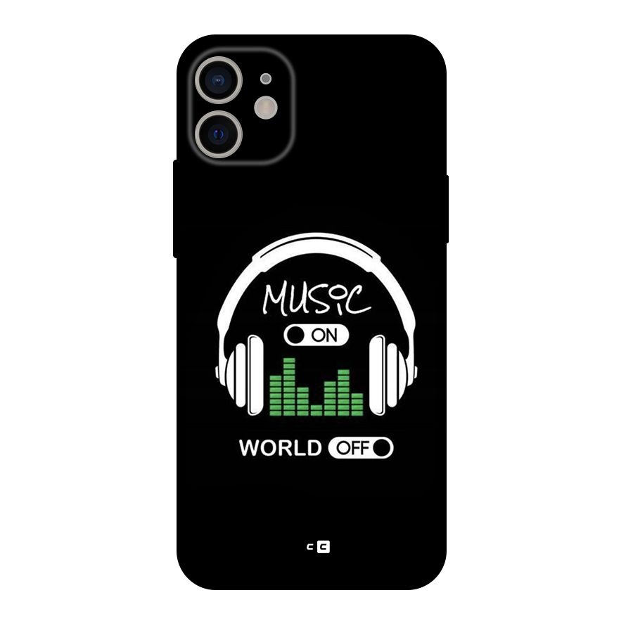 Music On World Off Original Polycarbonate Back Case for iPhone 11