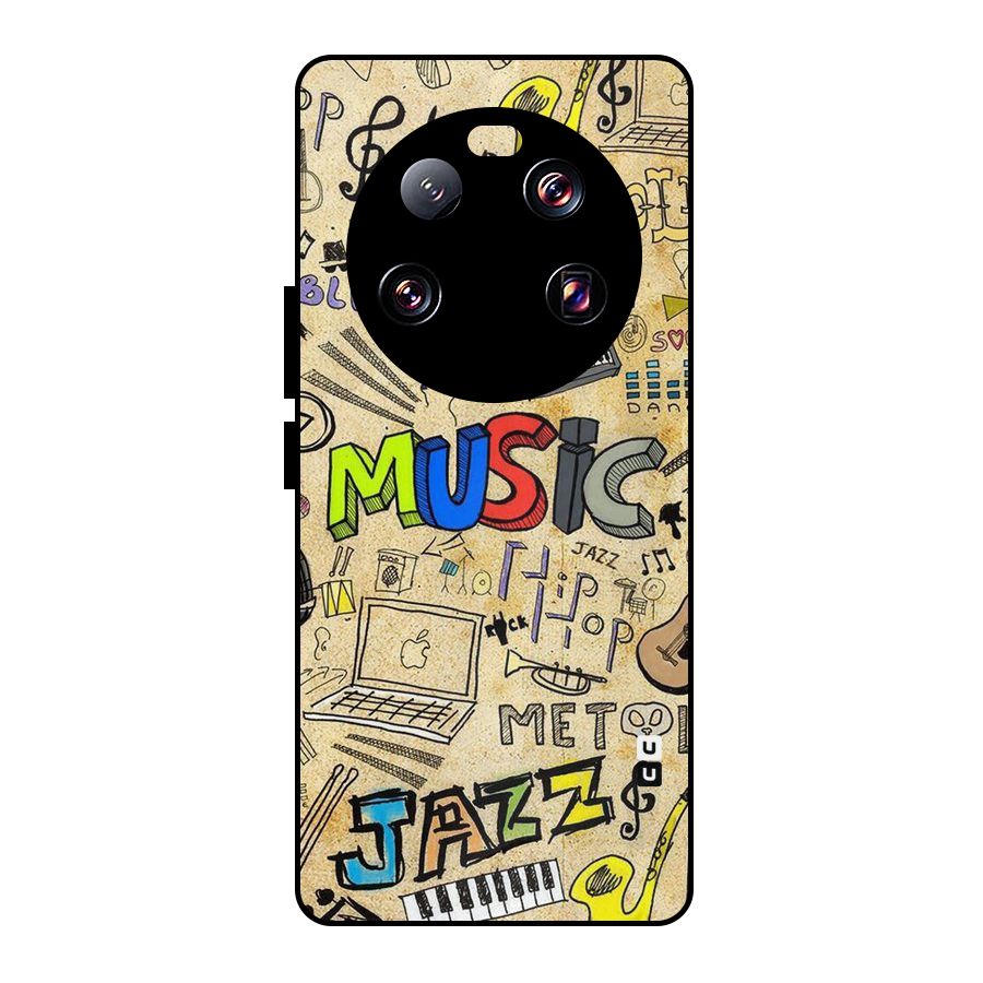 Music Pattern Metal Back Case for Xiaomi 13 Ultra