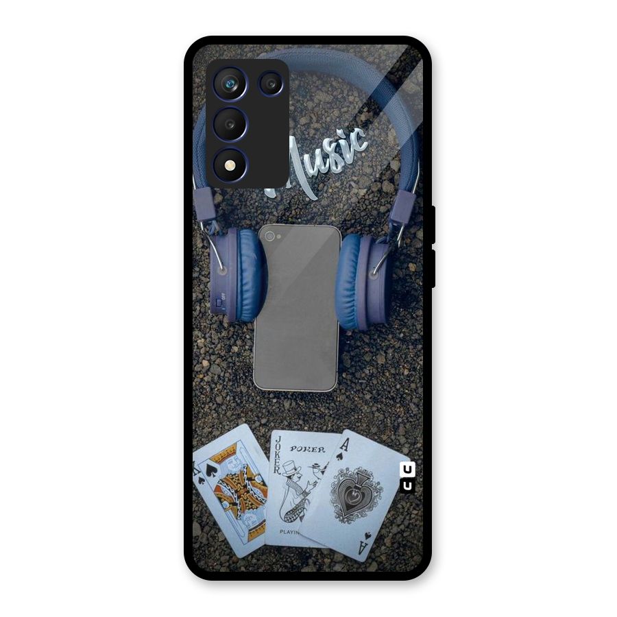 Music Power Cards Glass Back Case for Realme 9 5G Speed