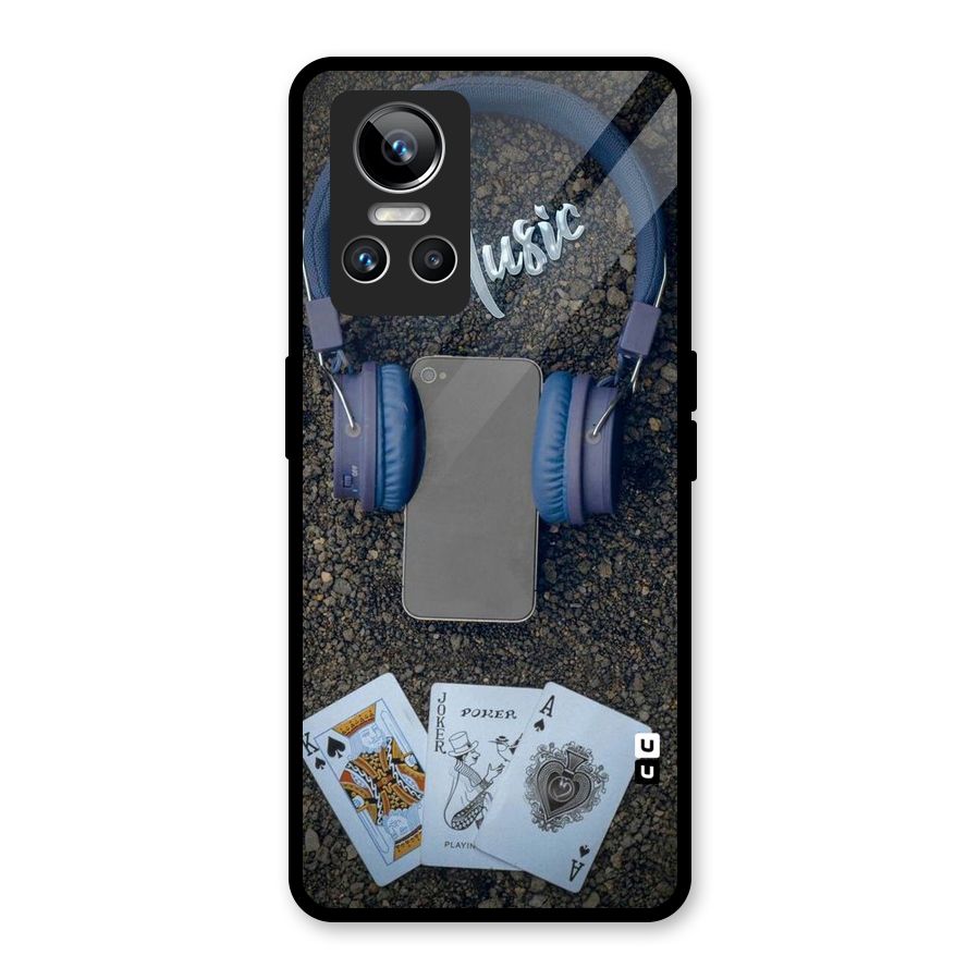Music Power Cards Glass Back Case for Realme GT Neo 3