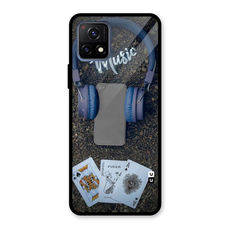 Music Power Cards Glass Back Case for Vivo Y72 5G
