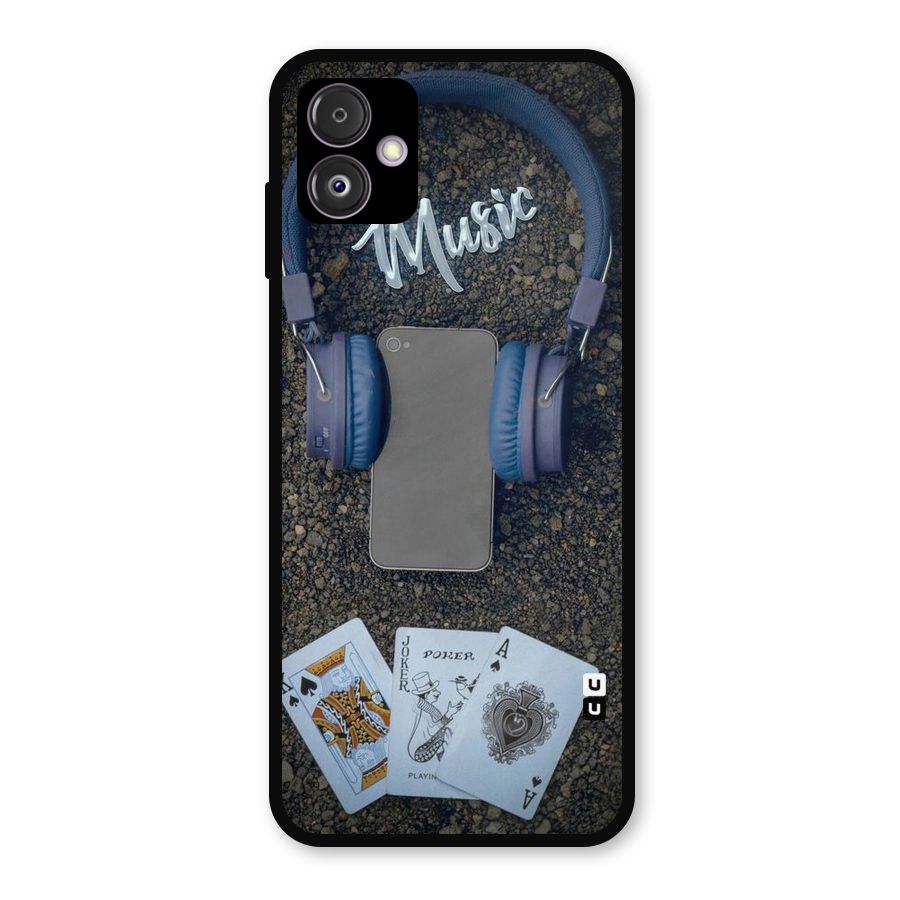 Music Power Cards Metal Back Case for Galaxy F14