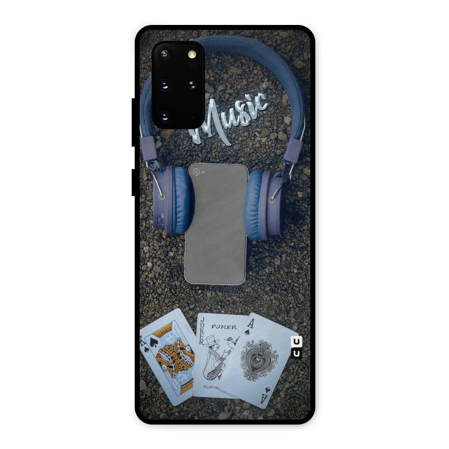Music Power Cards Metal Back Case for Galaxy S20 Plus