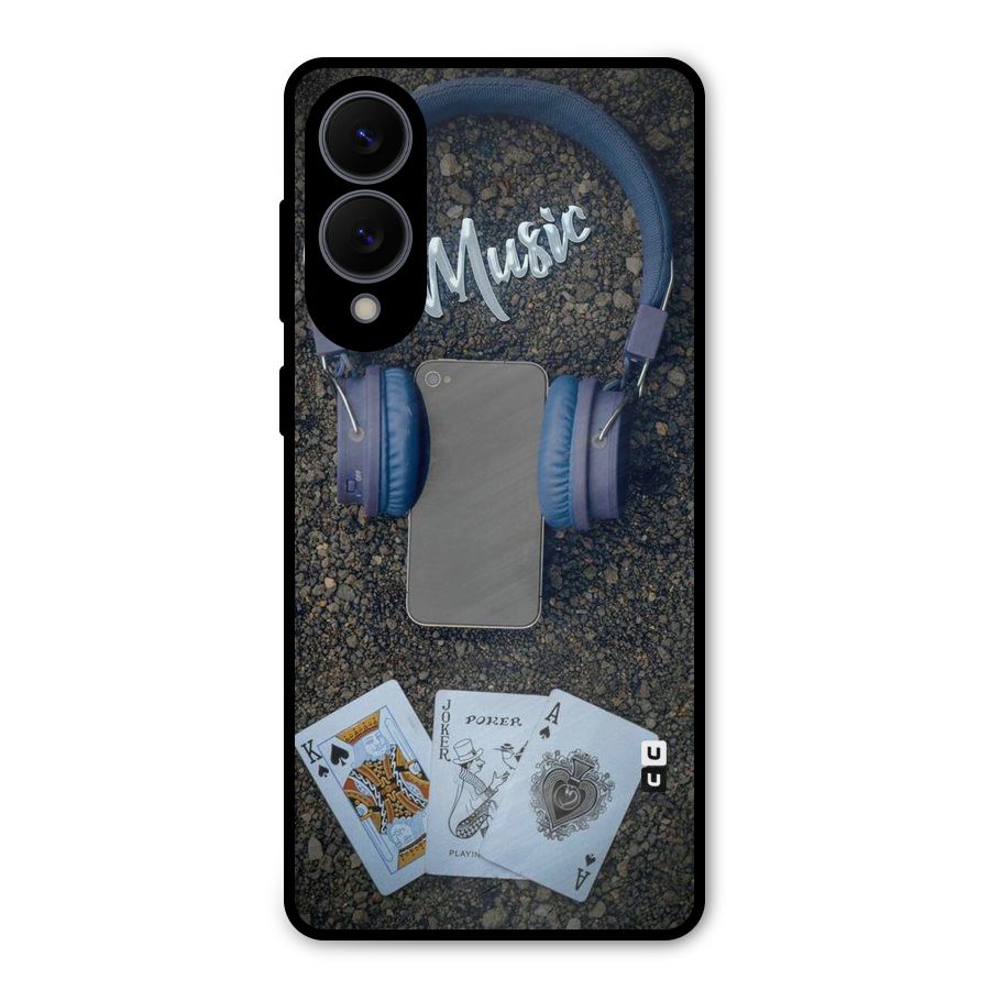 Music Power Cards Metal Back Case for Galaxy S25 Edge