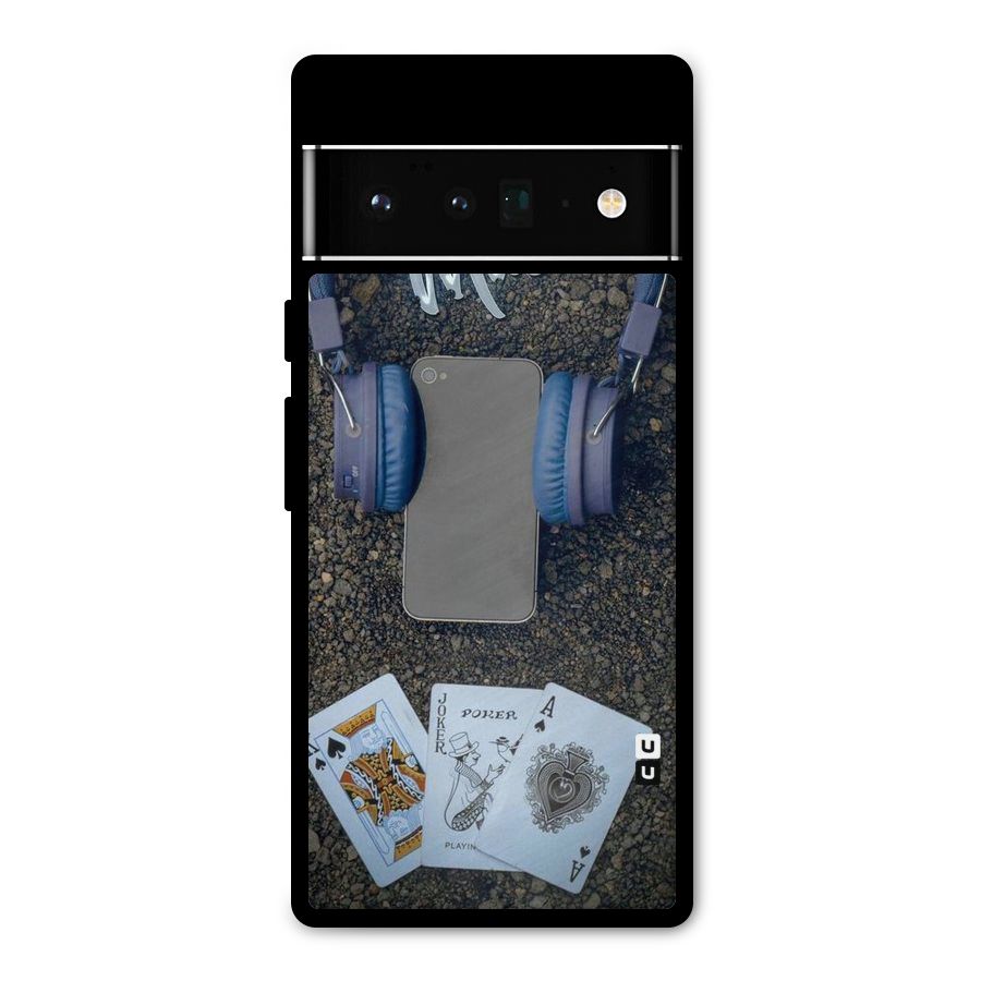 Music Power Cards Metal Back Case for Google Pixel 6 Pro