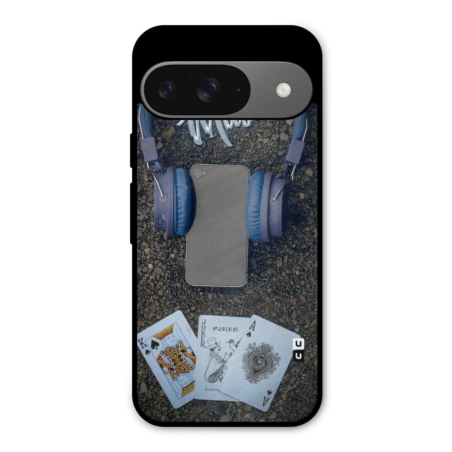 Music Power Cards Metal Back Case for Google Pixel 9