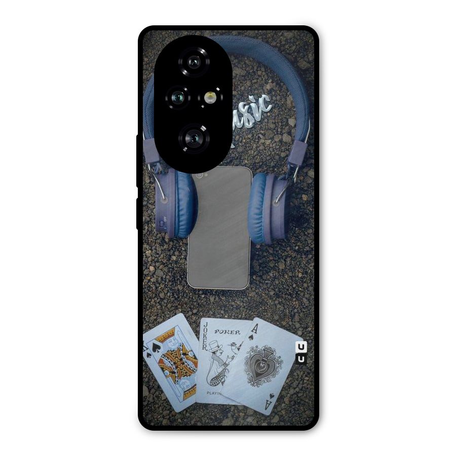 Music Power Cards Metal Back Case for Honor 200 Pro