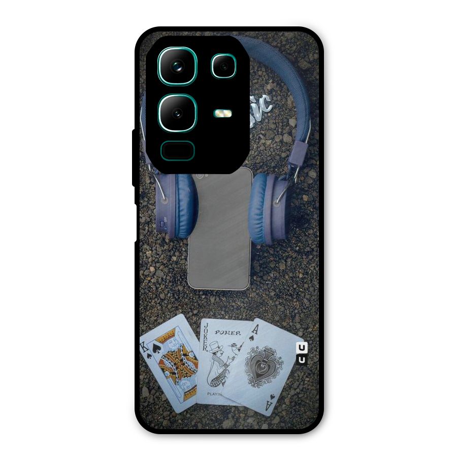 Music Power Cards Metal Back Case for Infinix Note 50x