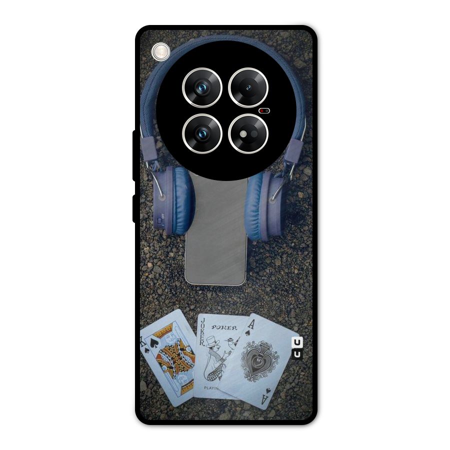 Music Power Cards Metal Back Case for Infinix Zero 40 5G