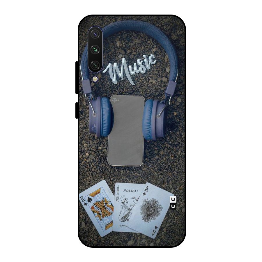 Music Power Cards Metal Back Case for Mi A3