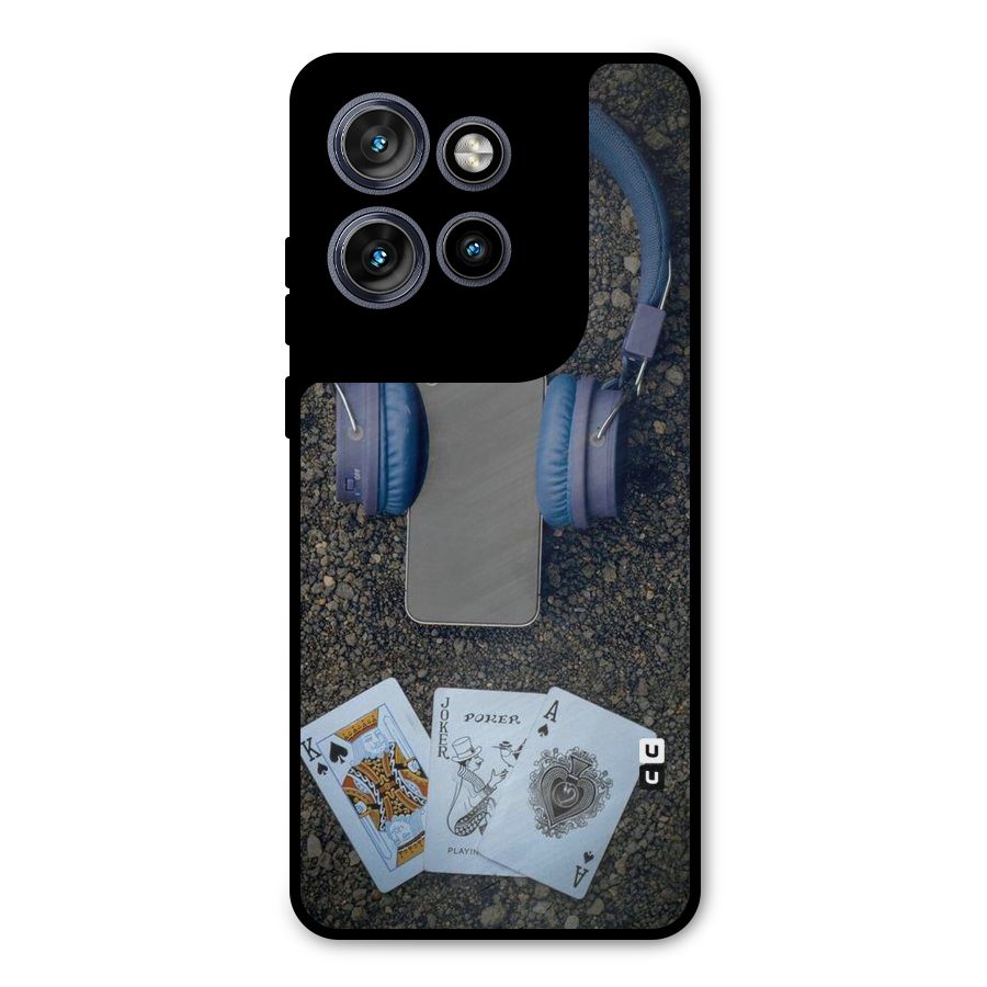 Music Power Cards Metal Back Case for Motorola Edge 50 Neo