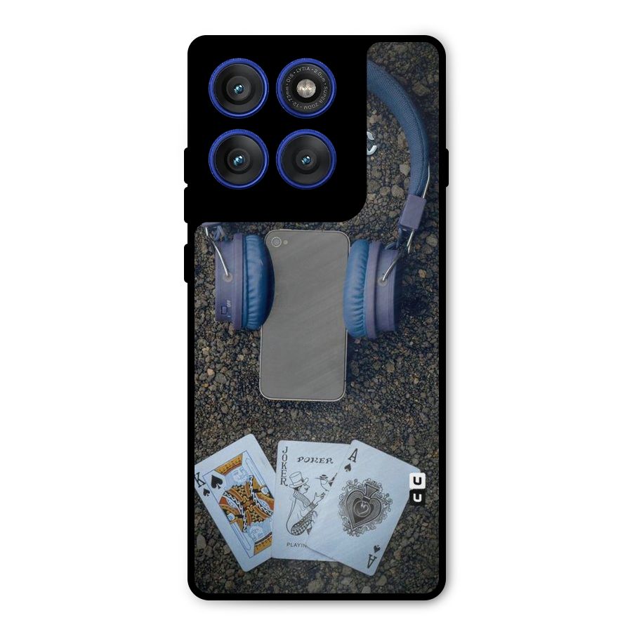 Music Power Cards Metal Back Case for Motorola Edge 60 Pro