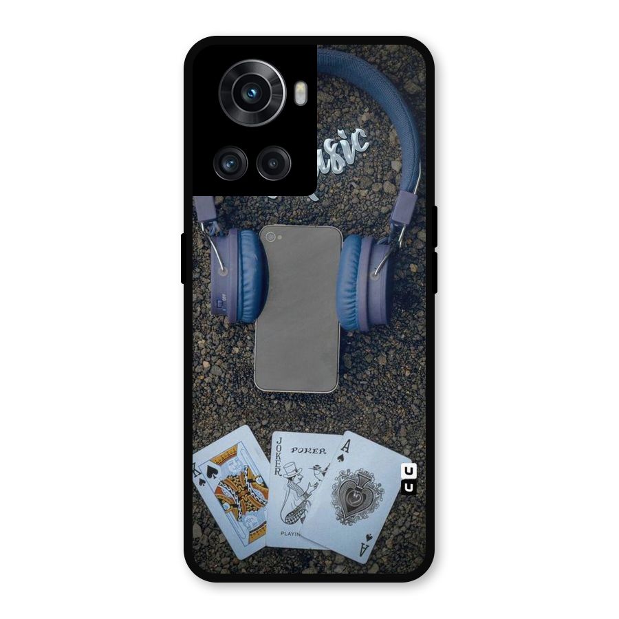 Music Power Cards Metal Back Case for OnePlus 10R