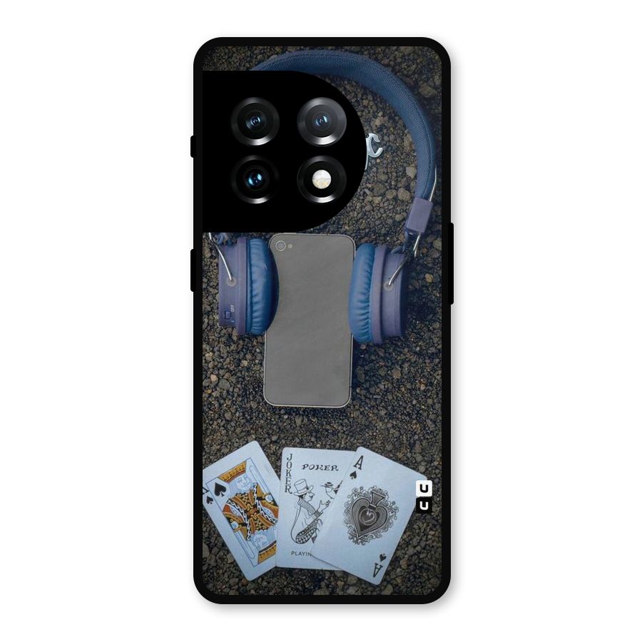 Music Power Cards Metal Back Case for OnePlus 11