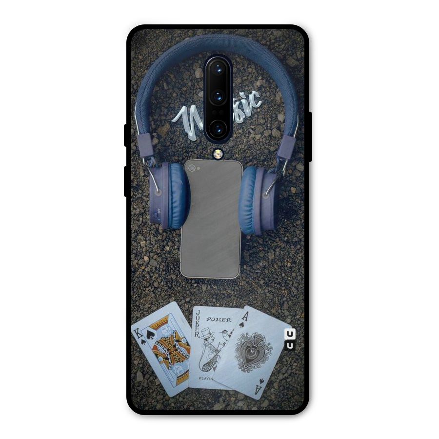 Music Power Cards Metal Back Case for OnePlus 7 Pro