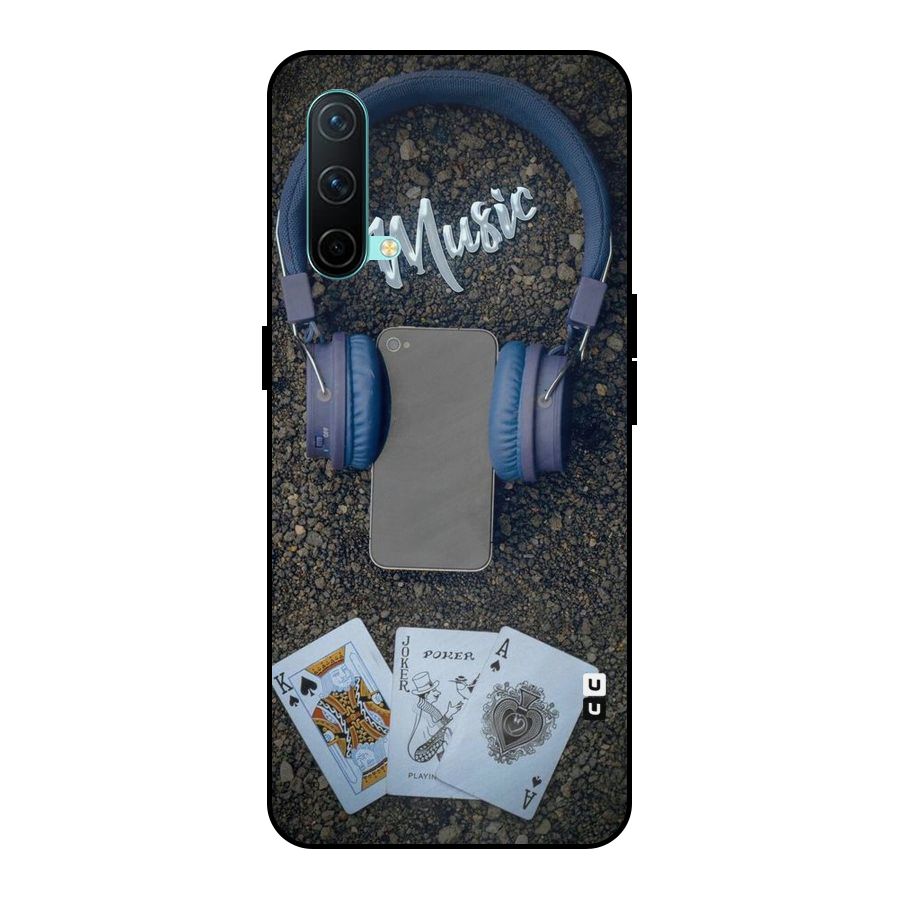 Music Power Cards Metal Back Case for OnePlus Nord CE 5G