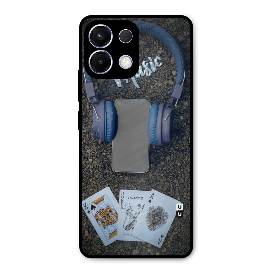 Music Power Cards Metal Back Case for Oppo K13