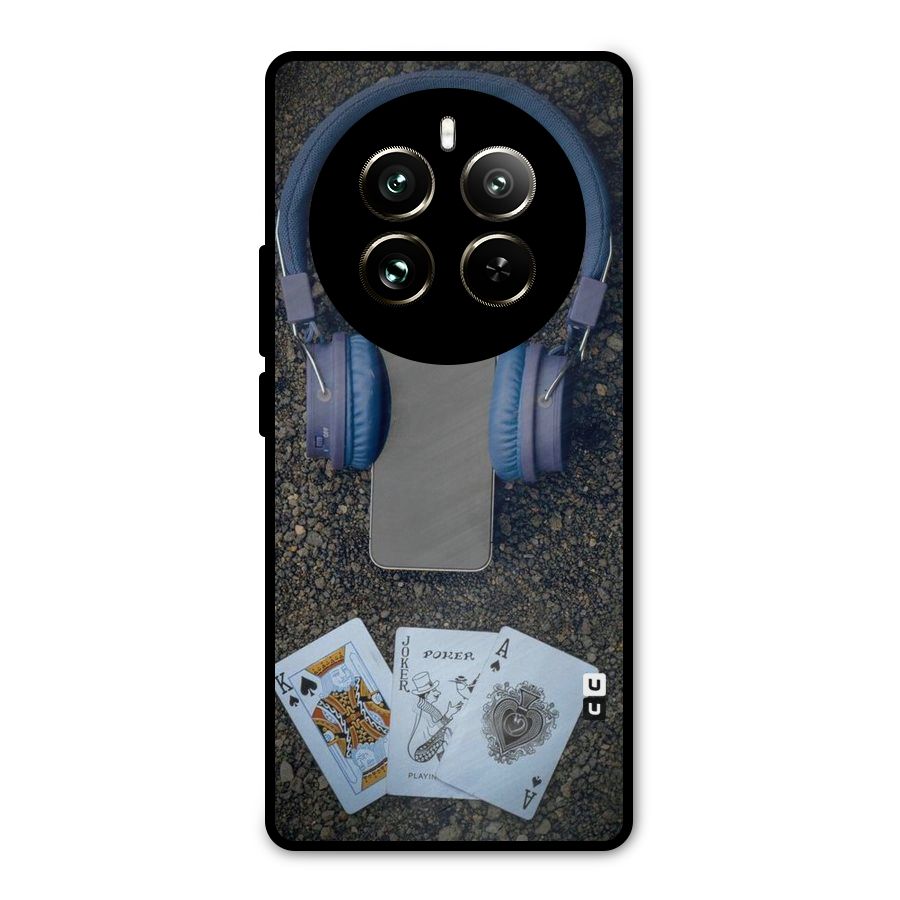 Music Power Cards Metal Back Case for Realme 12 Pro