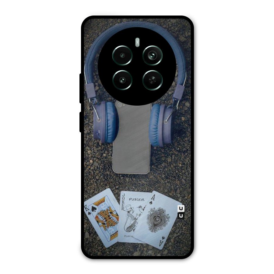 Music Power Cards Metal Back Case for Realme 12 Pro Plus