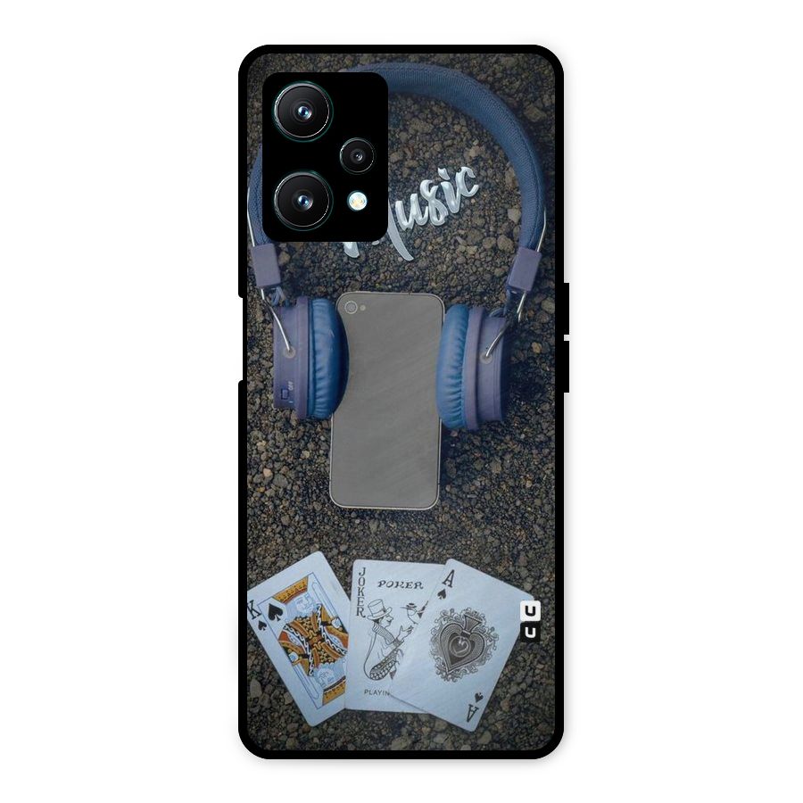 Music Power Cards Metal Back Case for Realme 9 Pro 5G