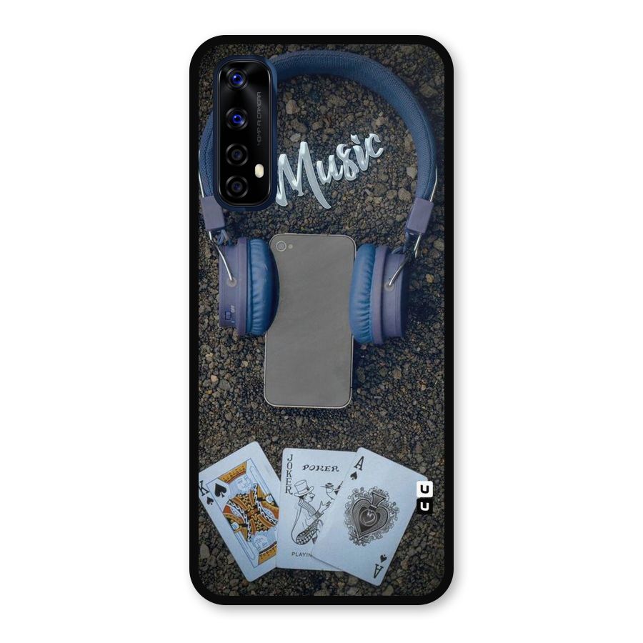 Music Power Cards Metal Back Case for Realme Narzo 20 Pro