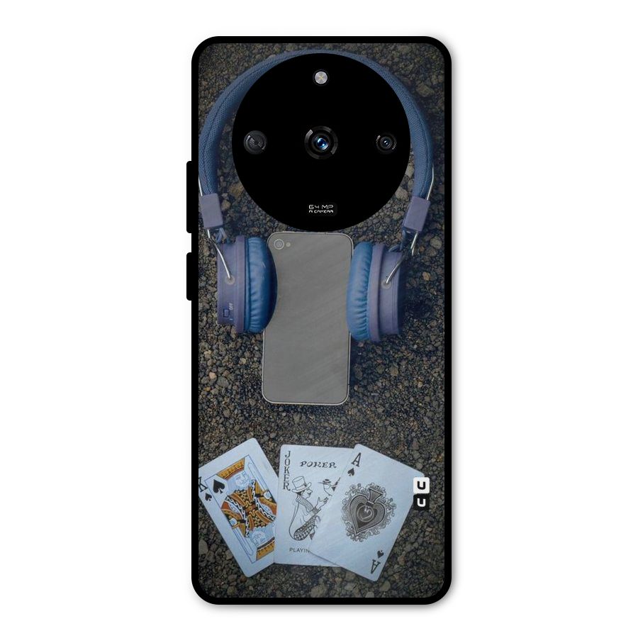 Music Power Cards Metal Back Case for Realme Narzo 60 5G