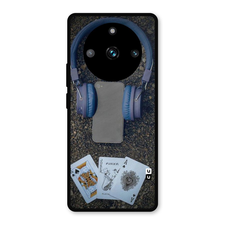 Music Power Cards Metal Back Case for Realme Narzo 60 Pro