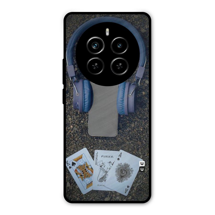 Music Power Cards Metal Back Case for Realme P1 Pro