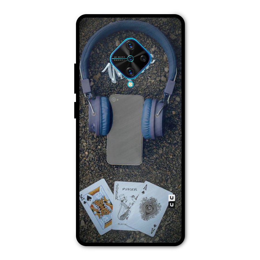 Music Power Cards Metal Back Case for Vivo S1 Pro