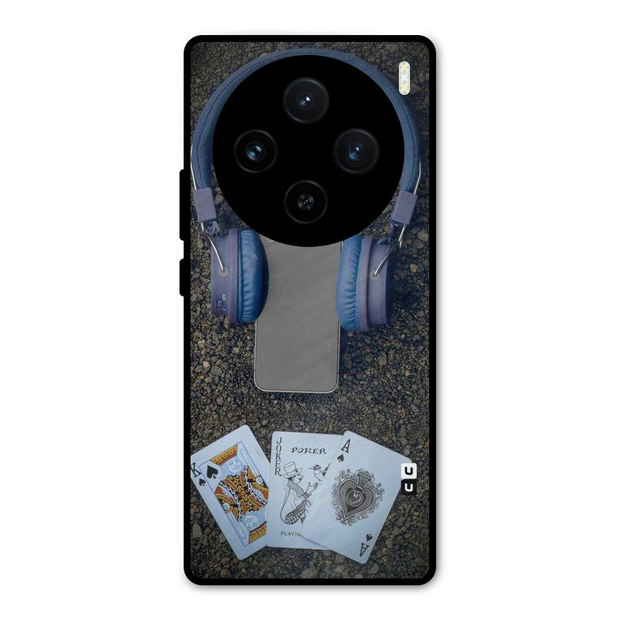 Music Power Cards Metal Back Case for Vivo X100
