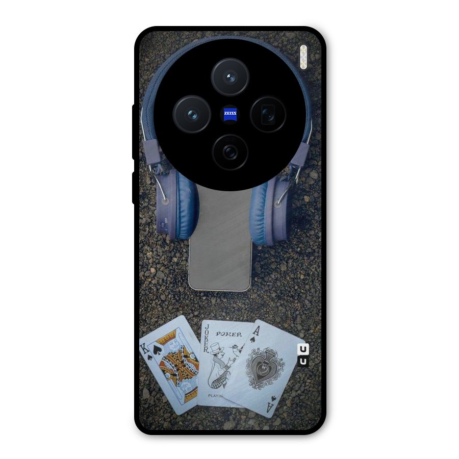 Music Power Cards Metal Back Case for Vivo X200