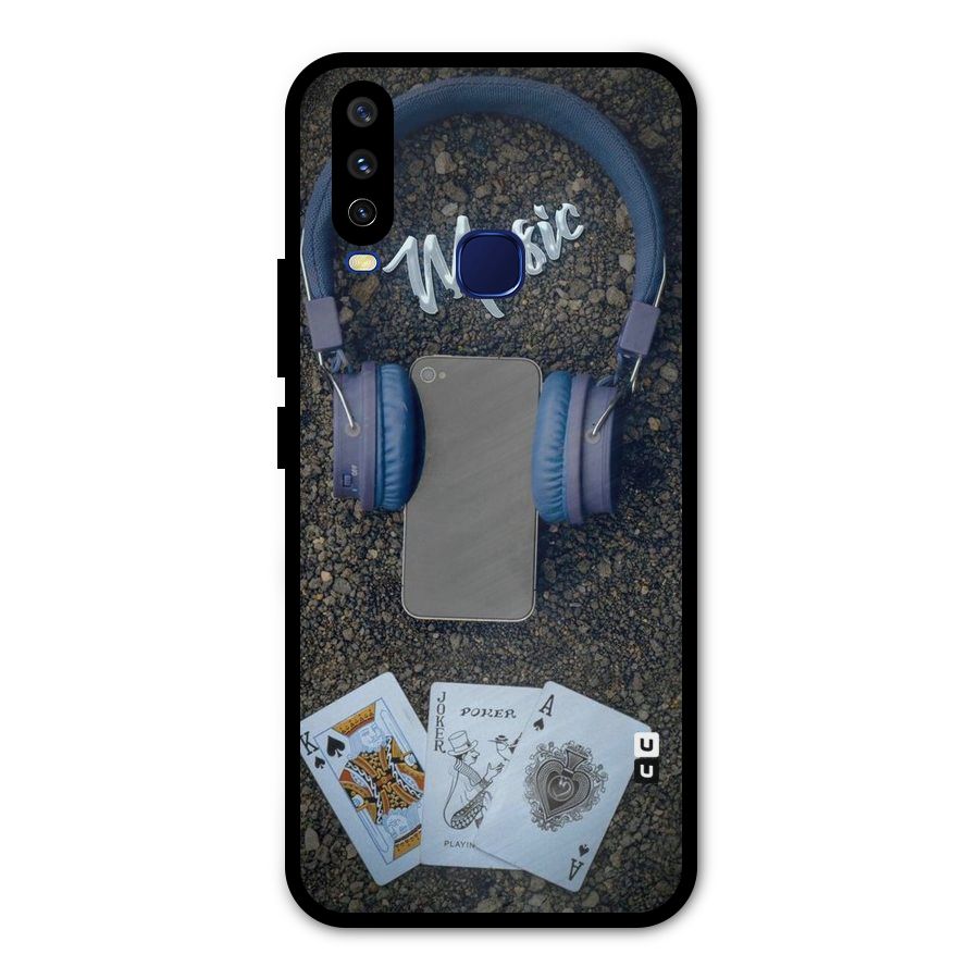 Music Power Cards Metal Back Case for Vivo Y15