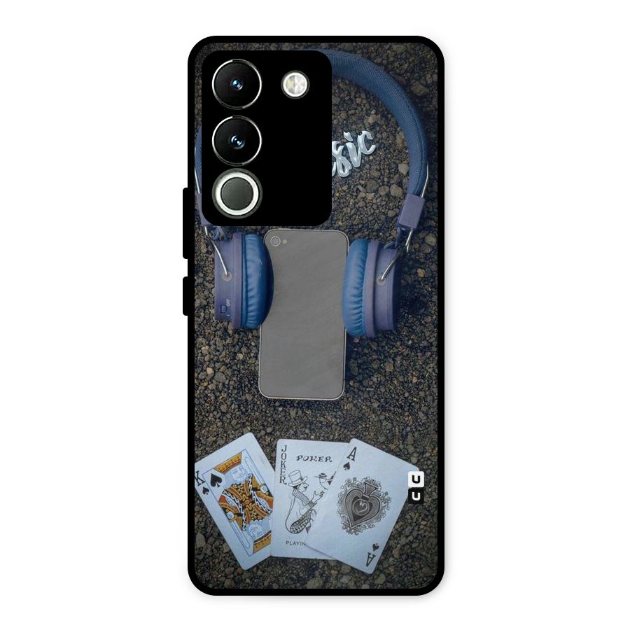 Music Power Cards Metal Back Case for Vivo Y200