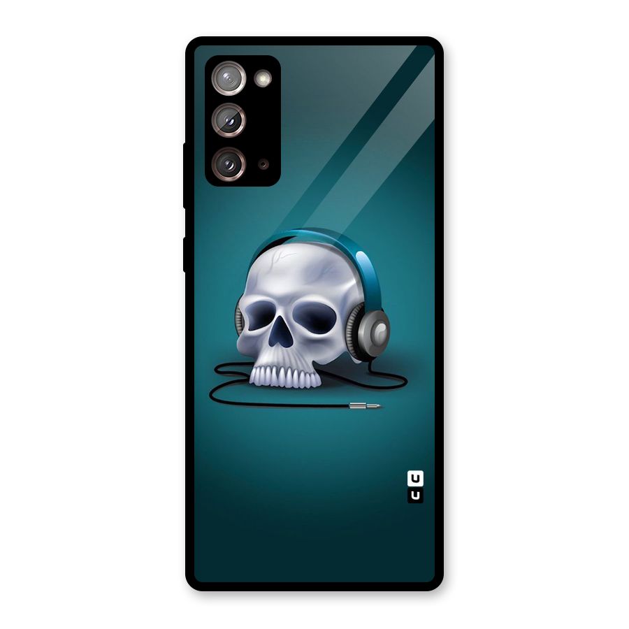 Music Skull Glass Back Case for Galaxy Note 20