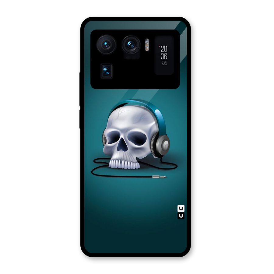 Music Skull Glass Back Case for Mi 11 Ultra
