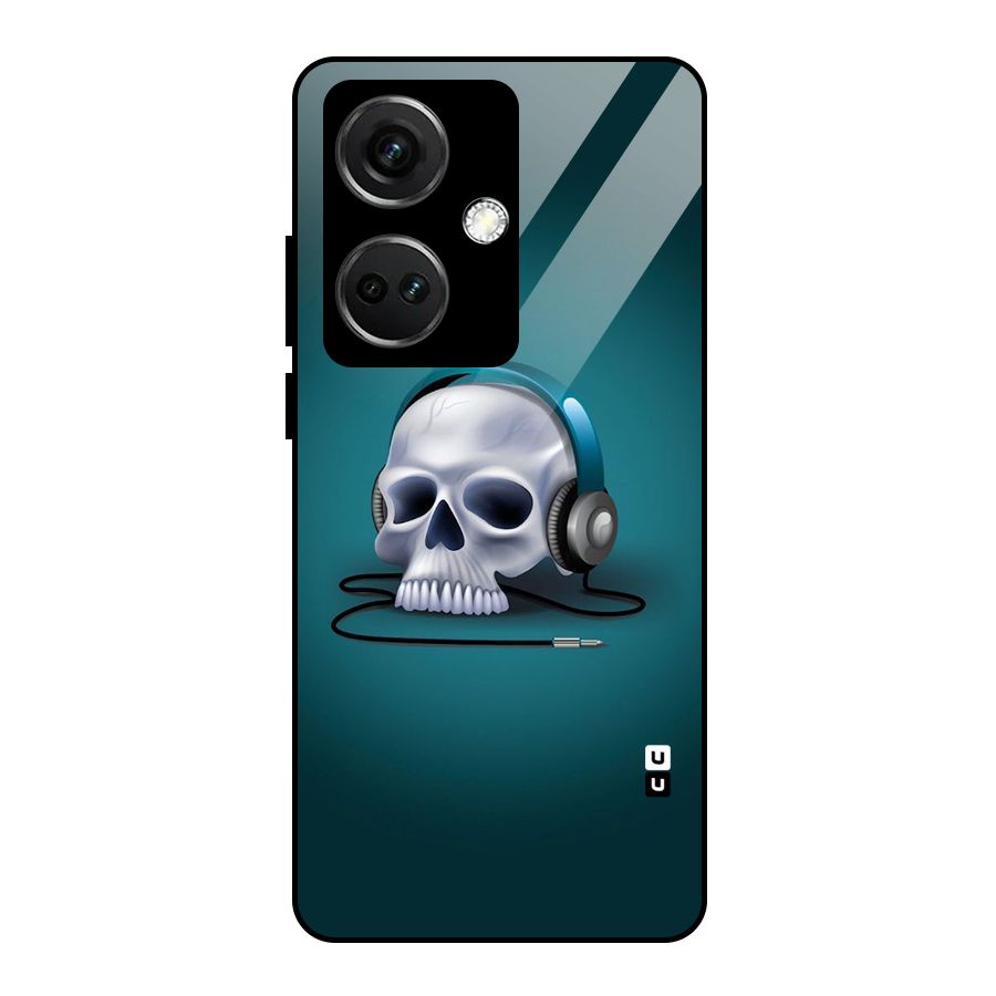 Music Skull Glass Back Case for OnePlus Nord CE 3 5G