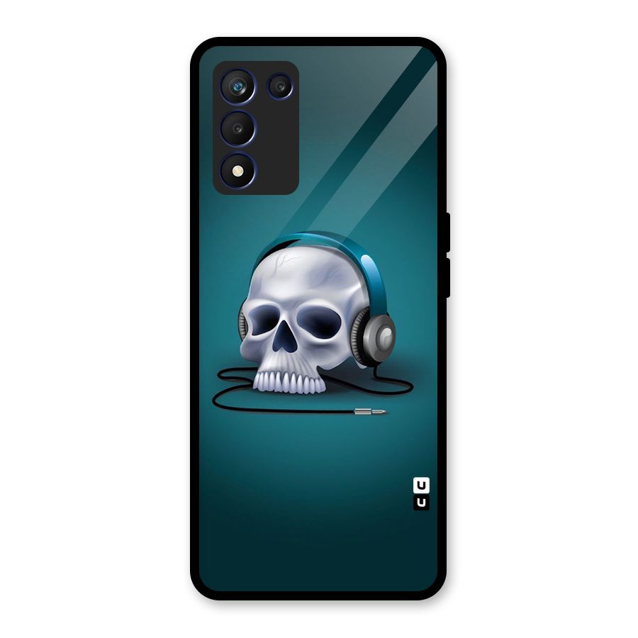Music Skull Glass Back Case for Realme 9 5G Speed