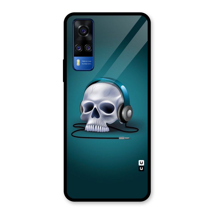 Music Skull Glass Back Case for Vivo Y31