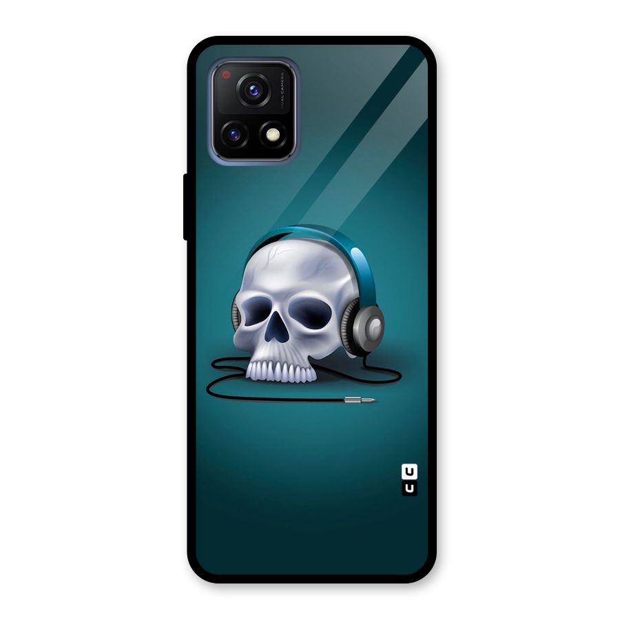 Music Skull Glass Back Case for Vivo Y72 5G